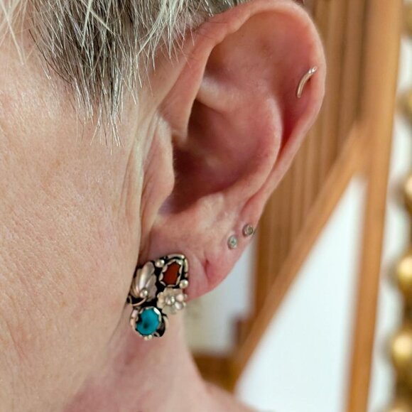 925 Mexican silver earrings - Picture 3 of 4